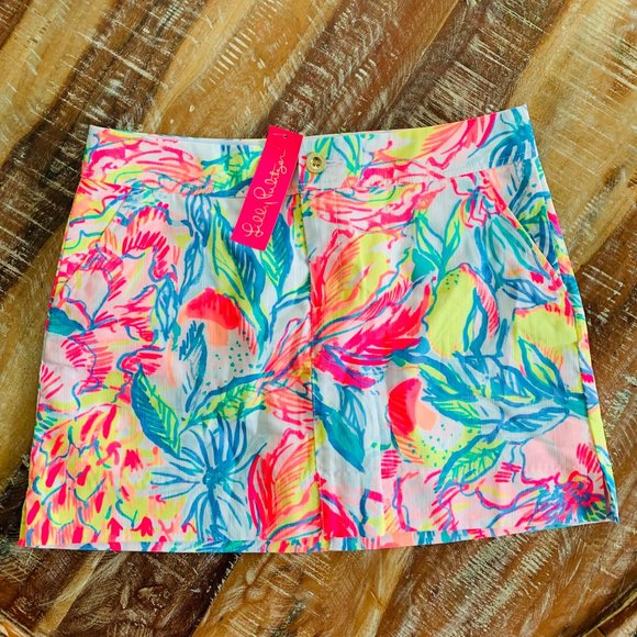 Lilly Pulitzer Pants - Lilly Pulitzer Nicki Skort Fiesta Bamba Floral Skirt Shorts Built In Size 10